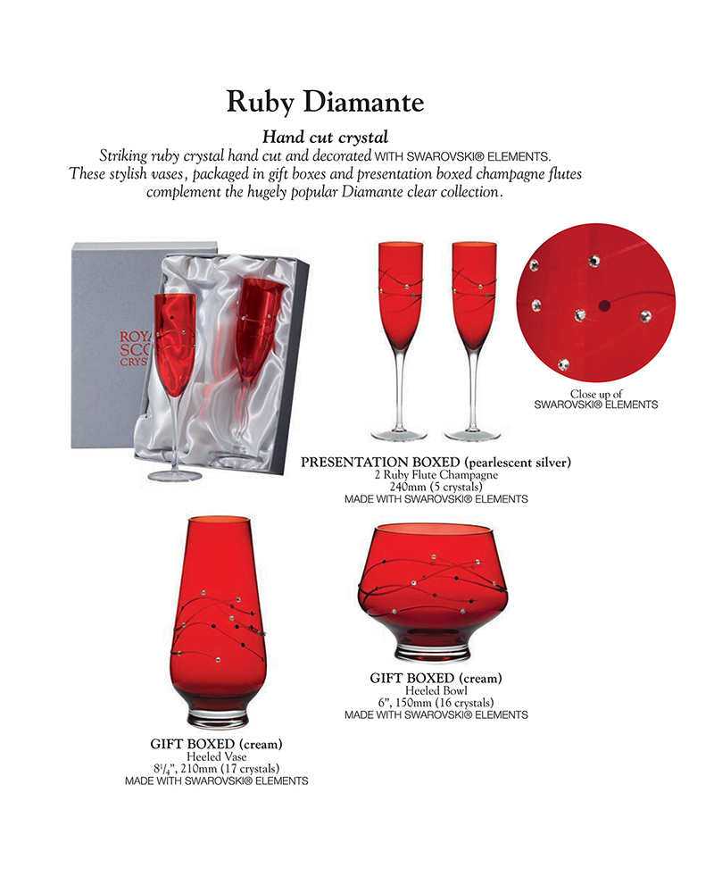 Купить Хрустальные бокалы RUBY DIAMANTE 3